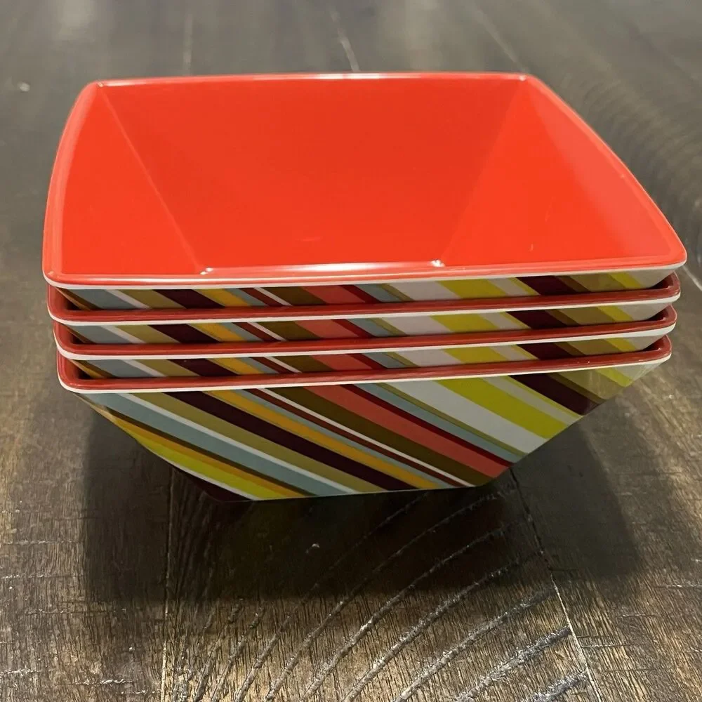 Missoni Target Set of 4 Cereal Bowls 20th Anniversary Melamine 6” Geometric